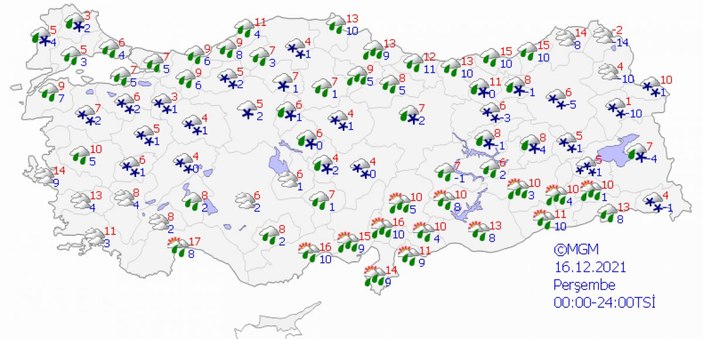 Yılbaşından önce İstanbul'a kar geliyor