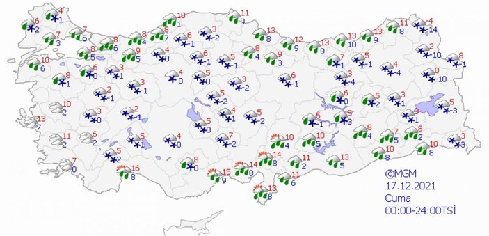 Yılbaşından önce İstanbul'a kar geliyor