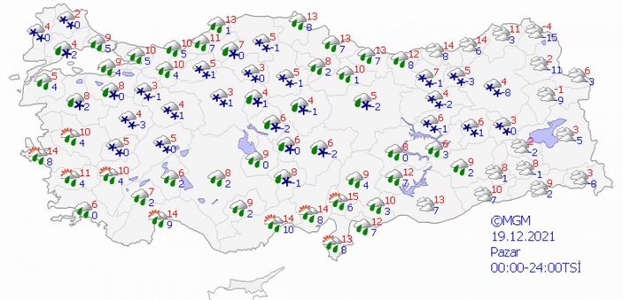 Yılbaşından önce İstanbul'a kar geliyor