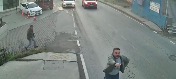 d Arnavutköy sokaklarında hırsız kovalamacısı