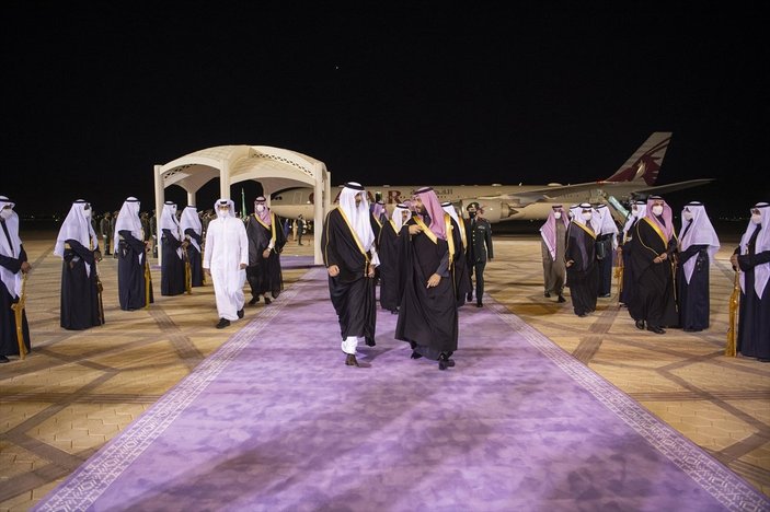 Katar Emiri Şeyh Temim bin Hamed Al Sani, Suudi Arabistan'da