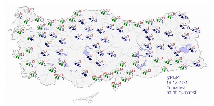 İstanbul'a ilk kar düştü