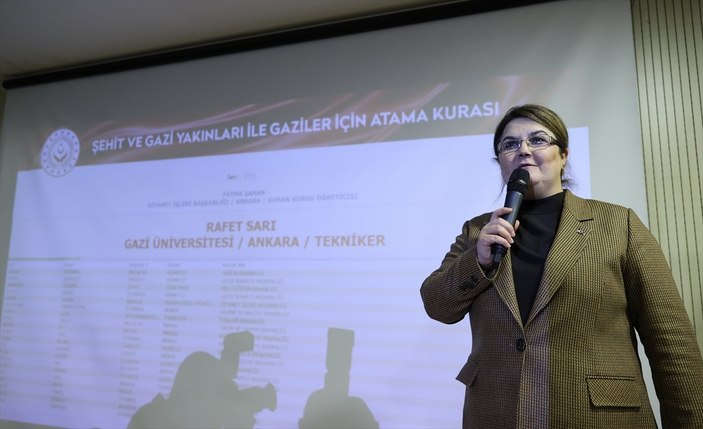 517 şehit yakını, gazi ve gazi yakınının ataması yapıldı