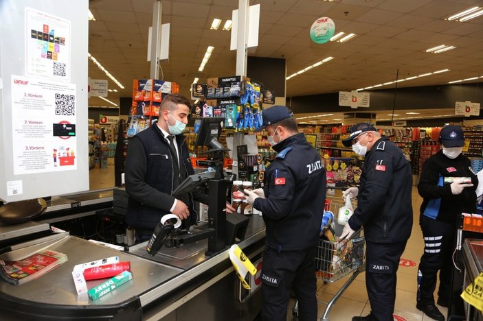 Küçükçekmece'de zincir marketlere denetim