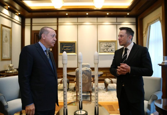 Cumhurbaşkanı Erdoğan, Elon Musk ile görüştü