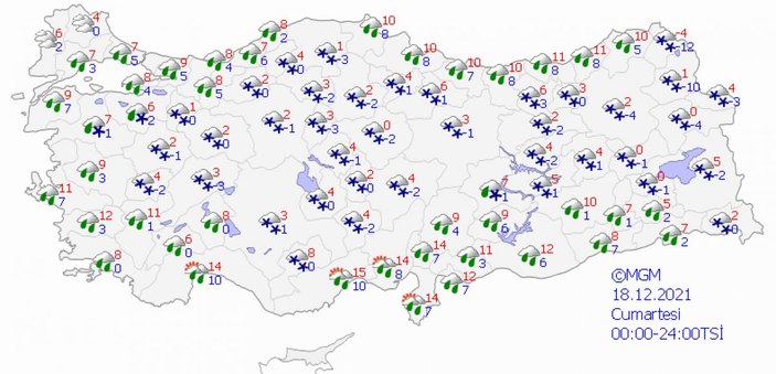 Ankara'da kar yüksek ilçeleri beyaza bürüdü