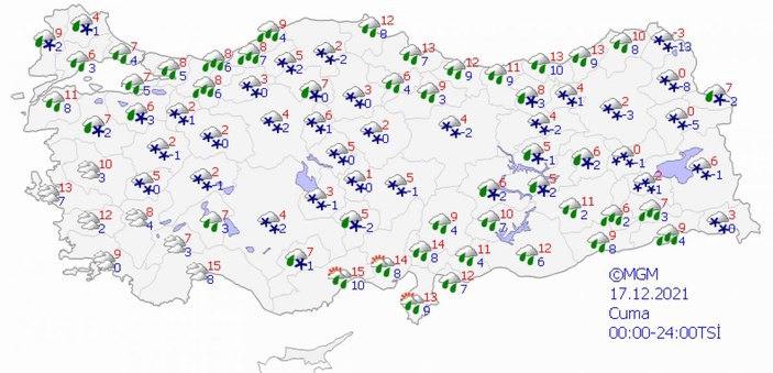Ankara'da kar yüksek ilçeleri beyaza bürüdü