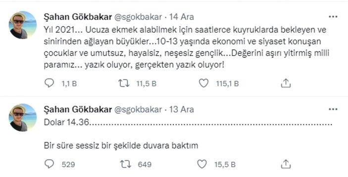 Şahan Gökbakar'dan ekonomi yorumu