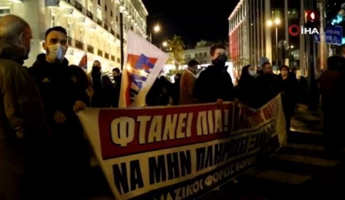 Yunanistan’da bütçe protestosu