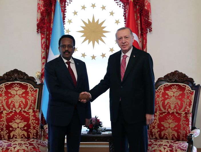 i Cumhurbaşkanı Erdoğan, Somalili mevkidaşı Farmajo ile görüştü