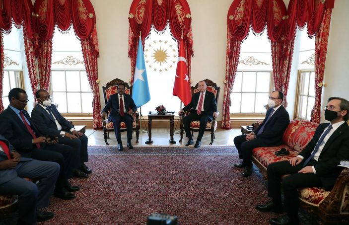 i Cumhurbaşkanı Erdoğan, Somalili mevkidaşı Farmajo ile görüştü