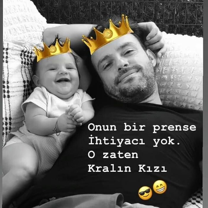 Babasının kopyası! Yılın oyuncusu Salih Bademci'nin minik kızı 'İklim'e bakın...