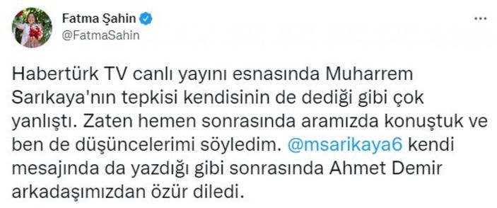 Muhabire tokat atan Muharrem Sarıkaya özür diledi
