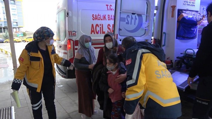 Kırıkkale'de sobadan sızan gaz hastanelik etti