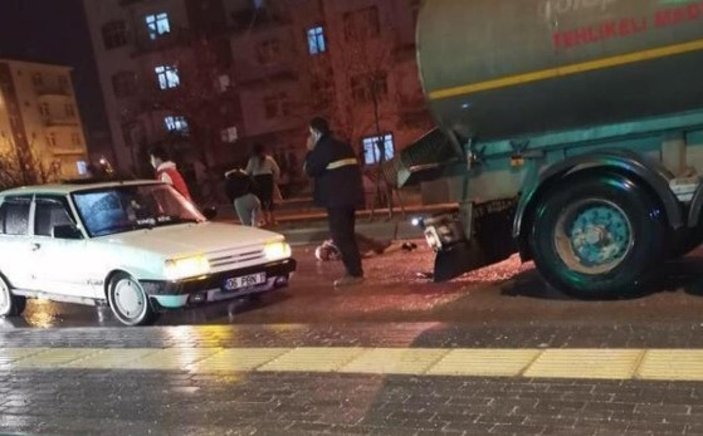 Ankara'da akaryakıt tankerinin çarptığı yaşlı kadın öldü