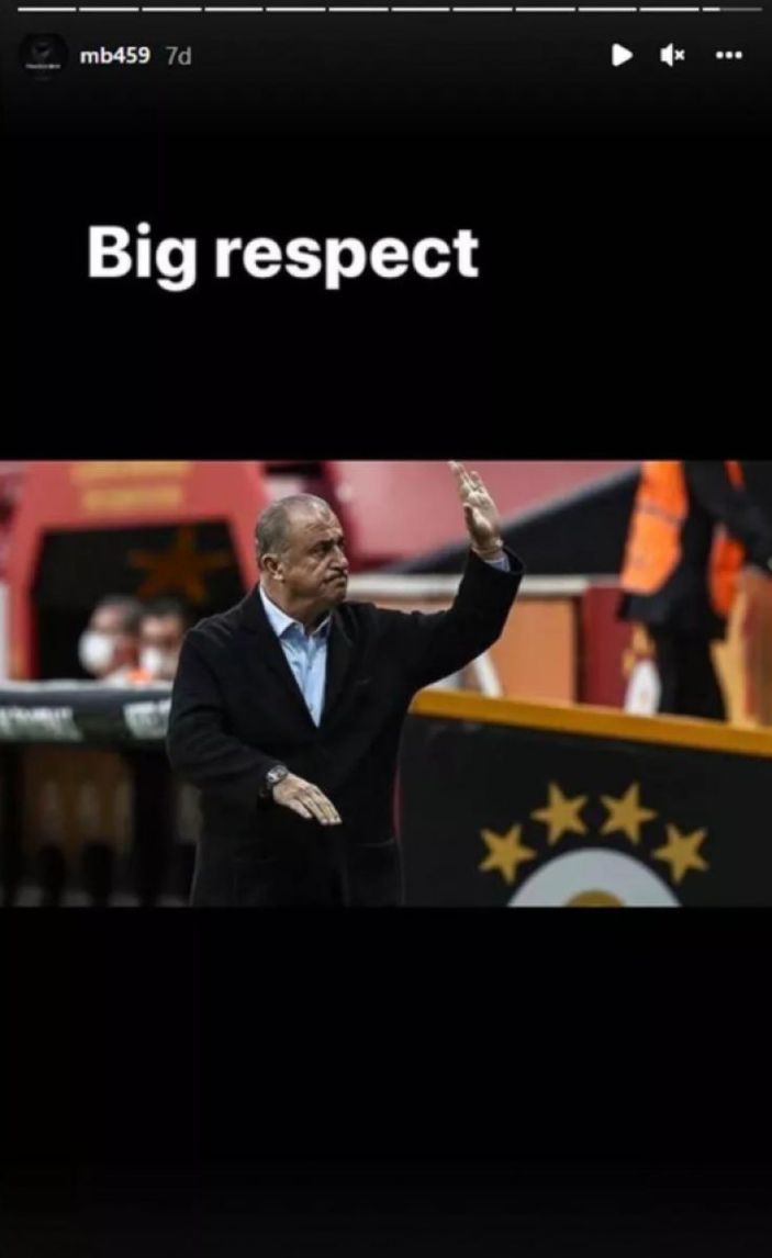 Balotelli'den Fatih Terim paylaşımı