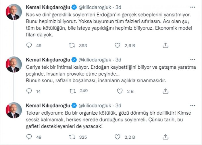 Kemal Kılıçdaroğlu: Ekonomik model filan yok