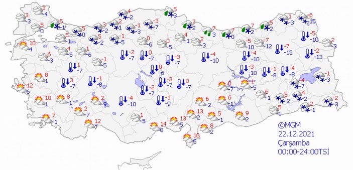 Meteoroloji'den Türkiye geneli kar ve yağış uyarısı