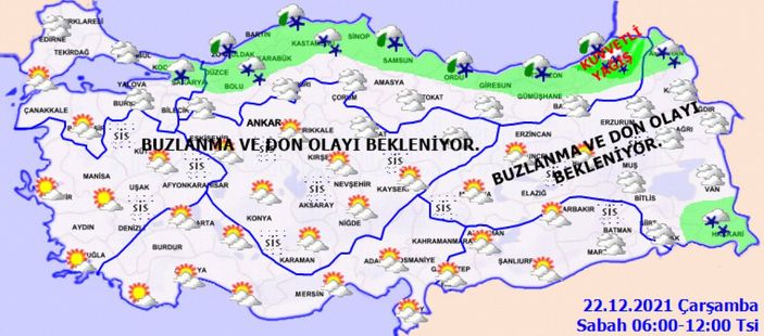 22 Aralık Çarşamba 2021: Bugün hava nasıl olacak? Kar yağışı bekleyenler...