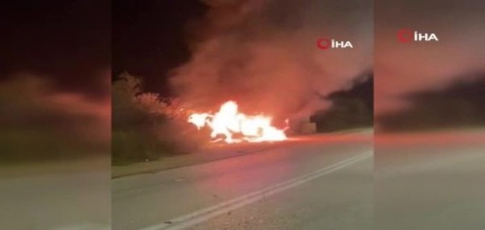 İsrail güçleri, 1 Filistinlinin aracını ateşe verdi