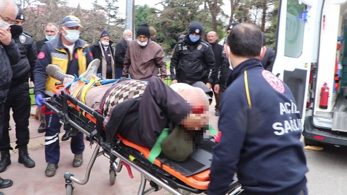 Samsun'da motokurye, yayaya çarptı