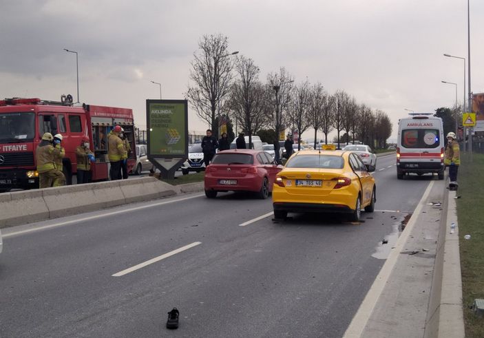 Bakırköy'de taksinin altında kalan sürücü öldü