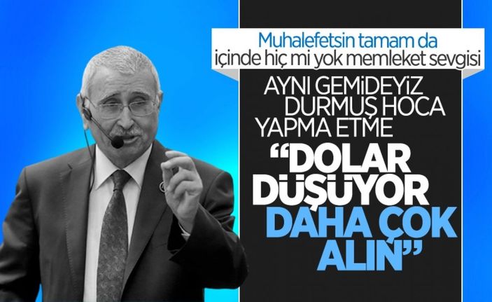Durmuş Yılmaz, döviz satın alma çağrısında geri adım attı