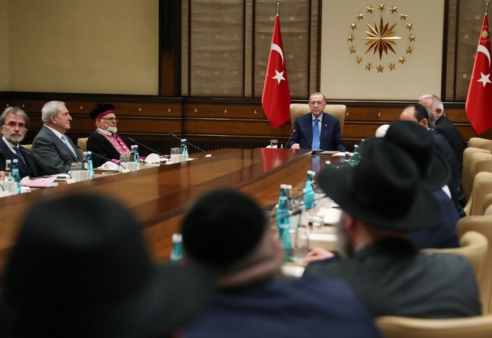 Cumhurbaşkanı Erdoğan, Türk Yahudi Toplumu üyelerini kabul etti