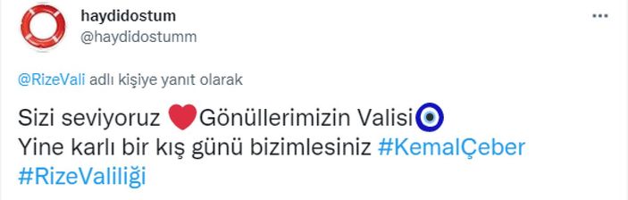 Rize Valiliği, samimi tatil duyurusuyla takdir topladı