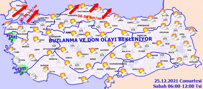 25 Aralık Cumartesi 2021: Bugün hava nasıl olacak?