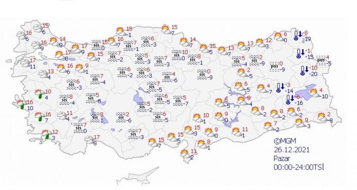 Meteoroloji'den sağanak yağış uyarısı