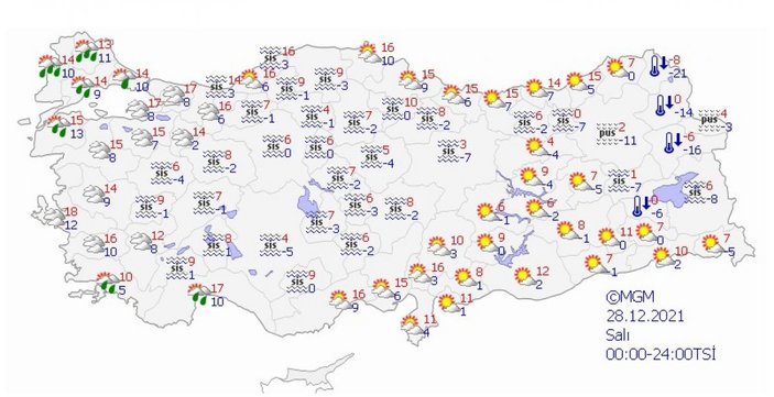 Meteoroloji'den sağanak yağış uyarısı