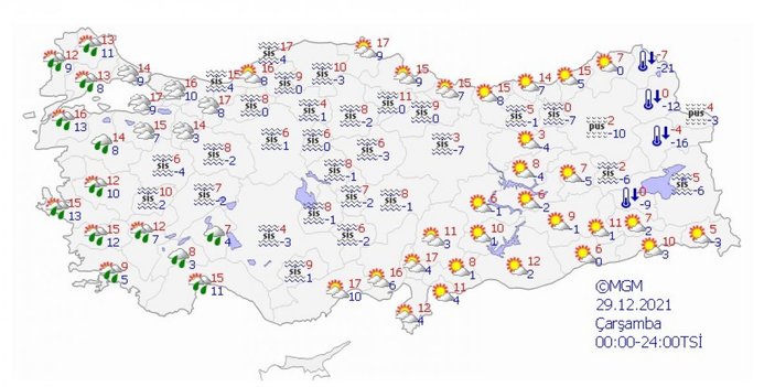 Meteoroloji'den sağanak yağış uyarısı