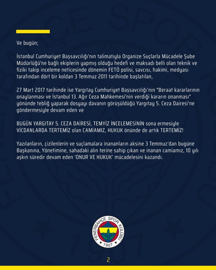 Fenerbahçe: Şimdi hesap zamanı