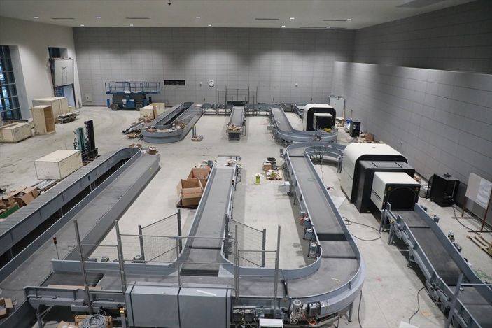 a Rize-Artvin Havalimanı'nda yürütülen çalışmalarda son durum