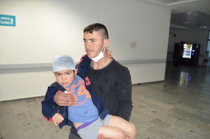 Aksaray'da 6 yaşındaki Fevvaz, köpeğin saldırısıyla yaralandı