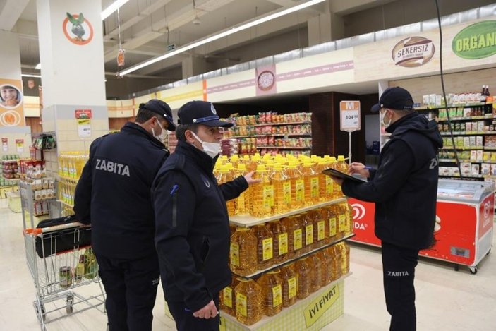 Erzincan'da zabıtadan marketlere fiyat denetimi