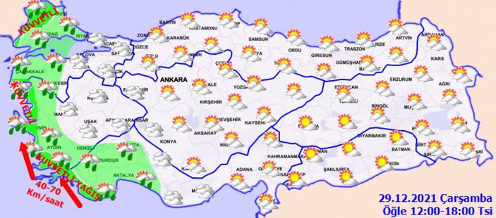 29 Aralık Çarşamba 2021: Bugün hava nasıl olacak?