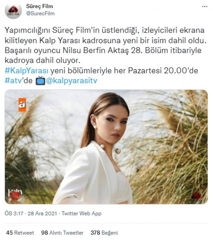 Kuzey Yıldızı'nın Gökçe'si Nilsu Berfin Aktaş bomba gibi dönüyor! Bakın hangi iddialı diziye dahil oldu