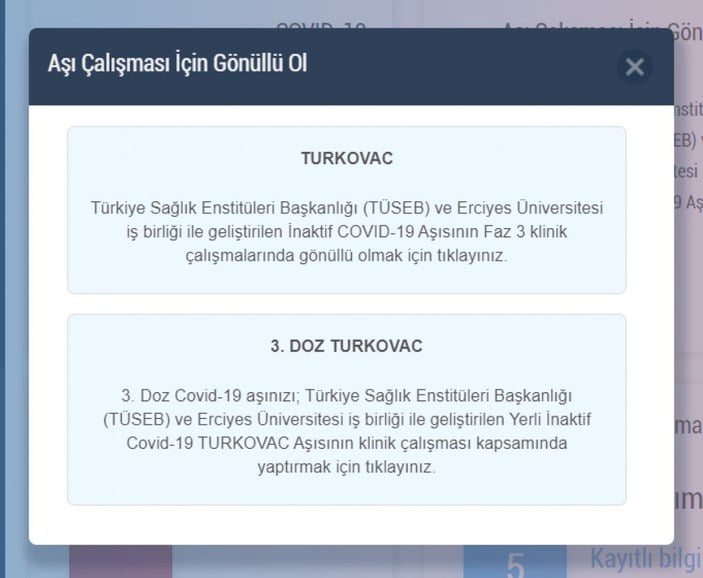 Turkovac aşı randevuları açıldı mı, nerede uygulanacak? Yerli aşı randevu alma ekranı