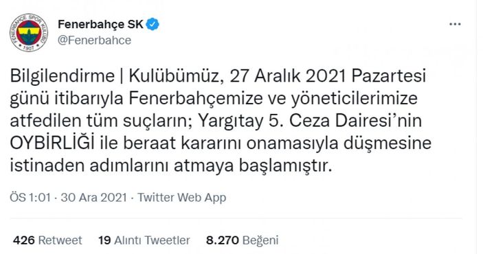 Fenerbahçe cephesinden flaş gelişme! O istekle TFF'ye başvurdular...