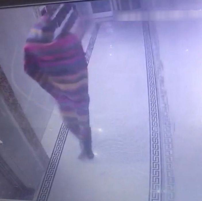 Şanlıurfa'da kameradan kaçan hırsız, kendini kilime sardı