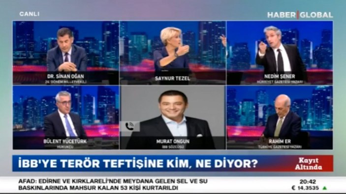 Nedim Şener ile Murat Ongun'un canlı yayın tartışması