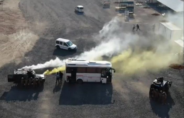 Gaziantep'te gerçeğini aratmayan rehine kurtarma tatbikatı