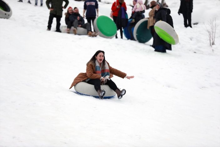 a Ayder'de yılbaşı yoğunluğu