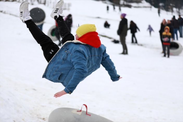 a Ayder'de yılbaşı yoğunluğu