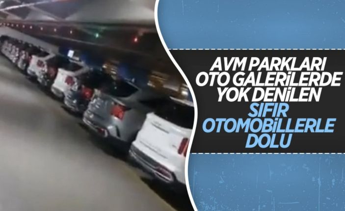 Galericiler araçları site otoparkında stokladı