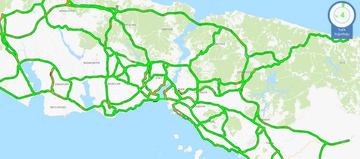 2022'nin ilk günü İstanbul'da yollar boş kaldı