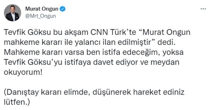 Mehmet Tevfik Göksu ile Murat Ongun'un yalancı tartışması