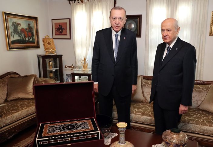 Cumhurbaşkanı Erdoğan- Devlet Bahçeli görüşmesi